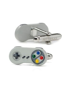 Cufflinks Inc. 3D Retro Game Controller Cuff Links - Gray