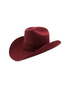 MODERN MONARCHIE Western Wool Felted Cowboy Hat - Red