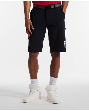 Ecko' Unltd Keep Tabs On Belted Cargo Short - Blue