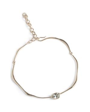 Faris Grand Semiprecious Stone Collar Necklace - Metallic