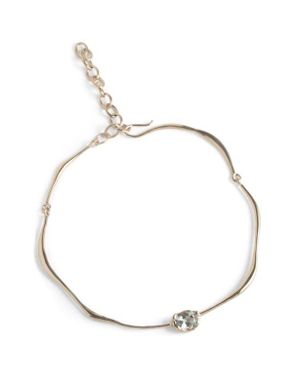 Faris Grand Semiprecious Stone Collar Necklace - Metallic