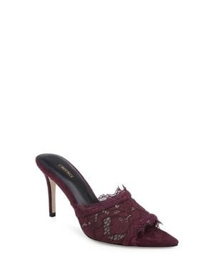 L'Agence Penn Pointed Toe Lace Sandal - Purple