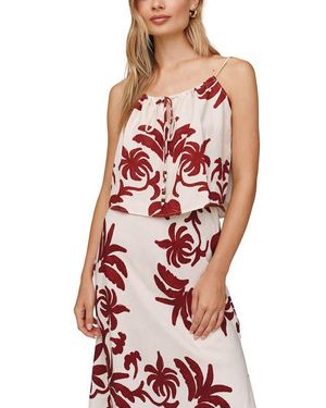 Bella Dahl Tie Front Camisole - Red