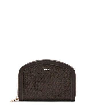 Mango Medium Zip Wallet - Gray