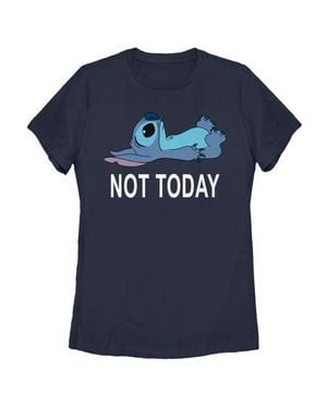 Lilo Et Stitch Not Today Graphic T-Shirt - Blue