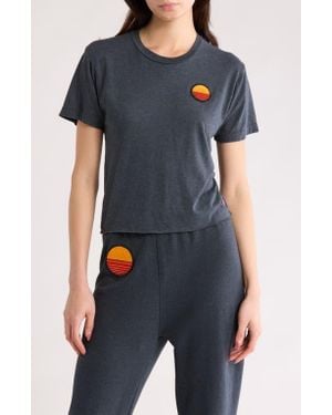 Aviator Nation Sunset Patch T-Shirt - Blue