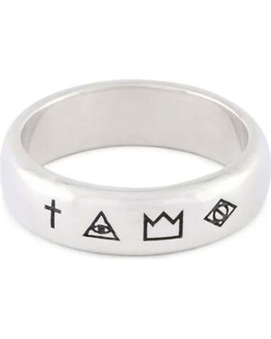 Serge Denimes 4 Symbols Ring - Metallic