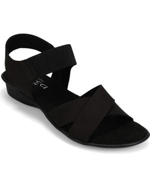 Sesto Meucci Euna Wedge Sandal - Black