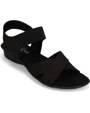 Sesto Meucci Euna Wedge Sandal - Black