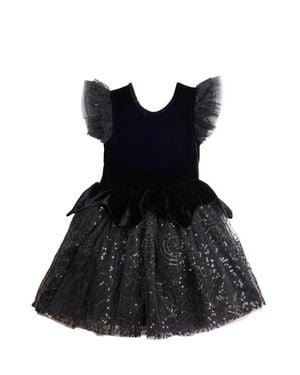 Chasing Fireflies Spiderella Dress For Girls - Black