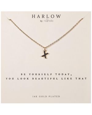 Nashelle Initial Charm Necklace - Natural