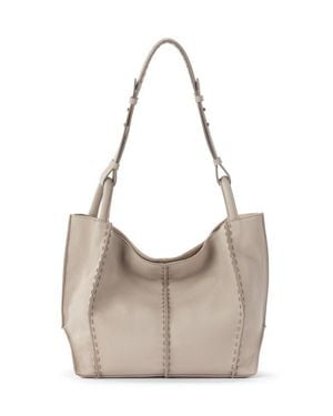 The Sak Los Feliz Medium Tote Leather Bag - Gray