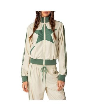 Edikted Superstar Track Jacket - Green