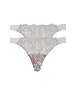 Skarlett Blue Entice 2-Pack Thongs - Gray
