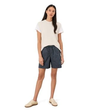 Pact Organic Cotton Stretch Poplin Short - Blue