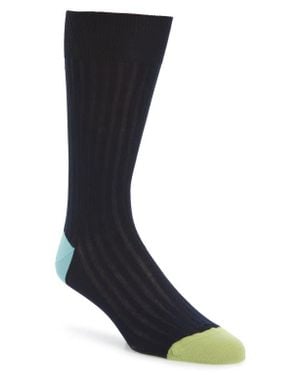 Pantherella Portobello Ribbed Socks - Black