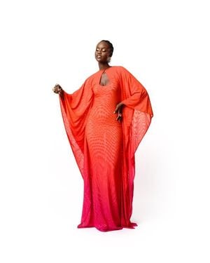 Ofuure Sienna Kaftan Maxi Dress - Red