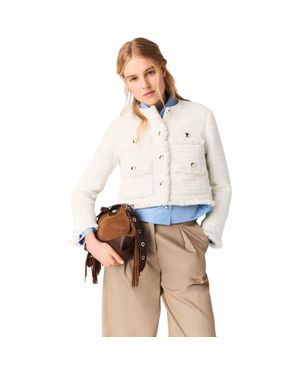 Maje Short Tweed Jacket - Multicolor