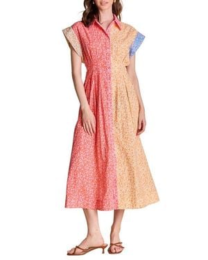 English Factory Colorblock Shirtdress - Pink