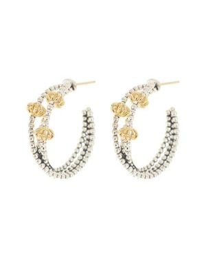 Lagos Sterling & 18K Signature Caviar Hoop Earrings - Multicolor