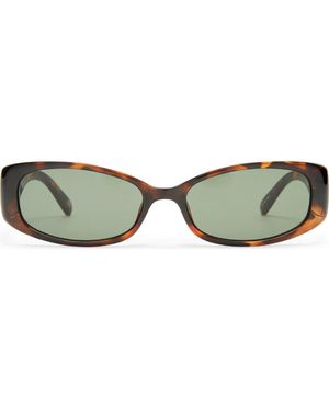 Le Specs Starlight Rectangular Sunglasses - Brown
