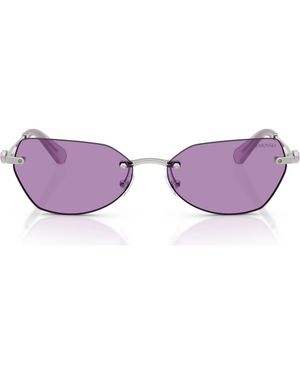 Swarovski 58Mm Irregular Sunglasses - Purple