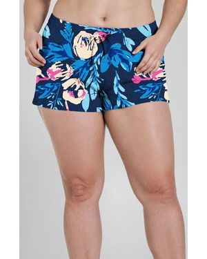 Calypsa Plus Size 2-3 Board Shorts - Blue