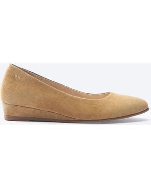 VISCATA Roma Suede Flats - Natural