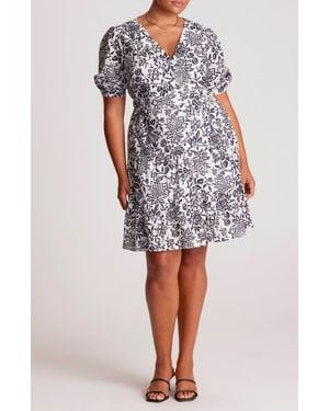 Estelle La Rosette Floral Cotton Eyelet Dress - Multicolor