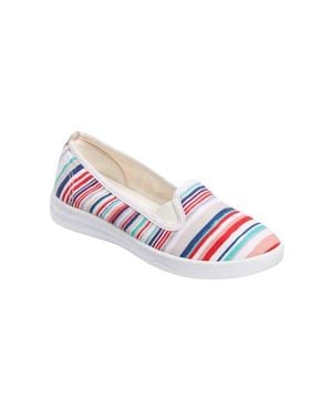 Comfortview The Dottie Cotton Canvas Slip On Sneaker - Pink