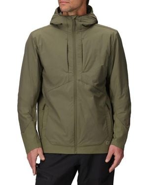 Outdoor Research Shadow Hybrid Hooded Water Resistant Jacket - Green