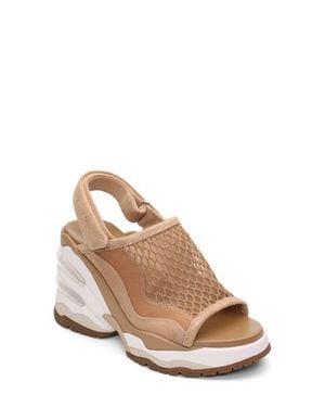 Ash Ceva Bubble Cushioned Slingback Sport Sandal - Natural