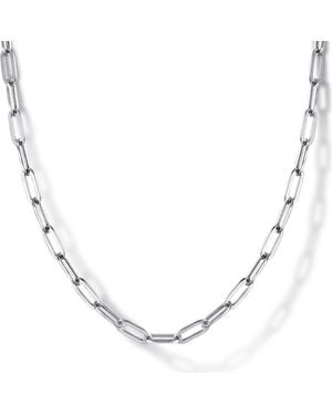 Gabriel & Co. Paper Clip Necklace - Metallic