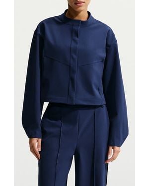 Nike 24.7 Perfectstretch Dri-Fit Crop Trench Jacket - Blue