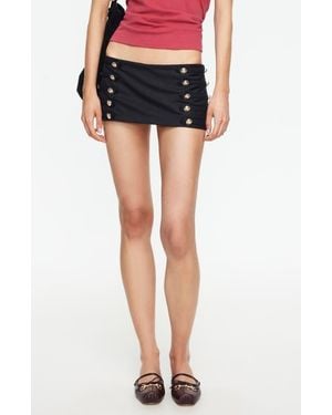Lioness Rush Hour Button Skort - Black