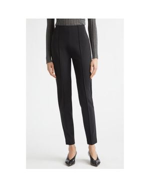 Jil Sander Fitted Pintuck Pans - Black