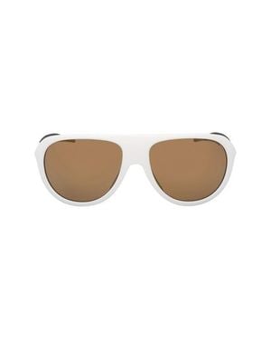 adidas 60Mm Pilot Sunglasses - White