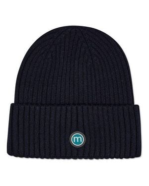 Memoi Kids Cozy Basic Ribbed Rayon-Blend Knit Beanie - Blue