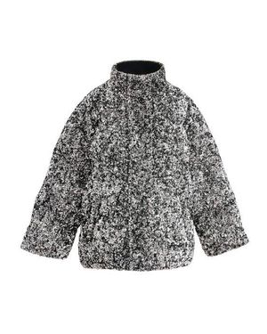 Tulle Glitter Puffer Jacket - Gray