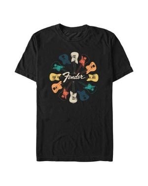 Fender Colorful Kaleidoscope Guitars Graphic T-Shirt - Black