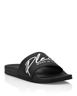 Philipp Plein Slippers - Black