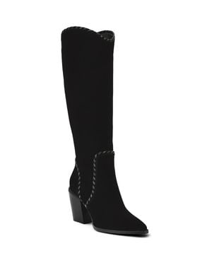 Nine West Rosco Knee High Western Boot - Black