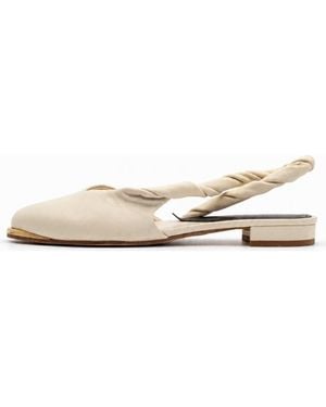 BRÓG Sinead Pointed Slingback Mule - White