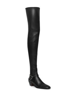 Tom Ford Clint Over The Knee Harness Boot - Black