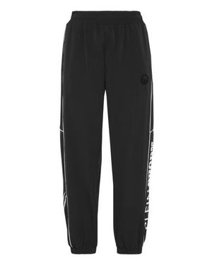 Philipp Plein Nylon Loose Fit Piping Jogging Pants Scratch - Black
