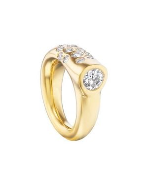 UNIFORM OBJECT 18K Clustered Diamond Ring - Metallic