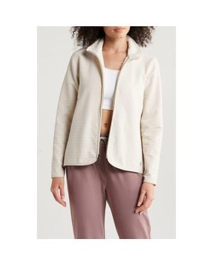 Free Fly Grid Bonded Fleece Zip Jacket - Natural