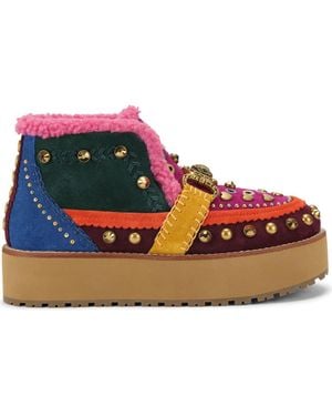 Kurt Geiger Mansion Cozy Faux Shearling Bootie - Multicolor