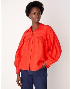 Whistles Textured Frill Detail Blouse