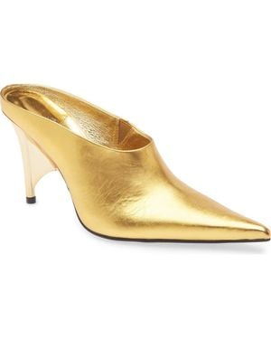 Jeffrey Campbell Vader Pointed Toe Mule - Metallic